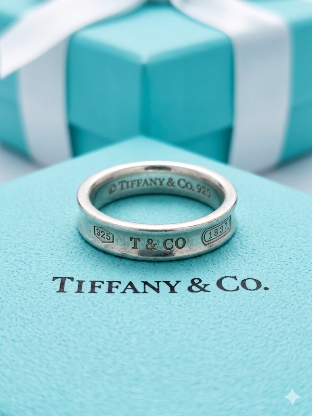 ⛔️SOLD⛔️Tiffany & Co. 1837 Sterling Silver T&CO Unisex Ring (S:7/7.5) FREE SHIP.